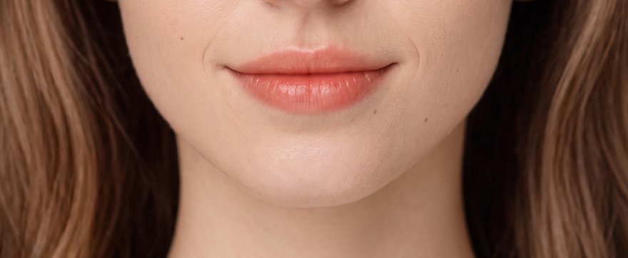 Jaw region of the scanned face